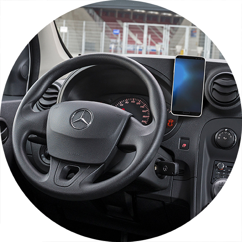 Tips Immigratie Namens Mercedes-Benz Accessoires - Citan telefoonhouder inclusief montage